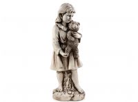 Girl With Teddy Bear Figurine